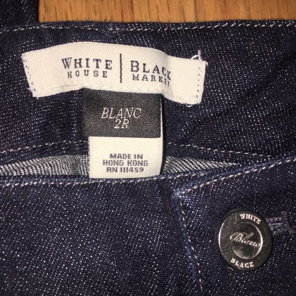 White House Black Market Rhinestone Studded Jeans in Size 2 - Picture 5 of 5